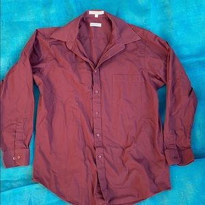 Maroon dress shirt